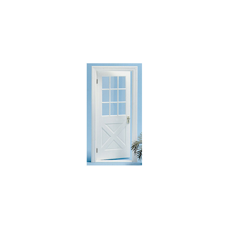 COLONIAL CROSSBUCK DOOR NO/MULLION