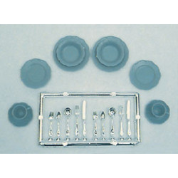 M-162B DISHES & SILVER MINIKIT, BLUE