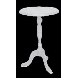 White Candlestick Table