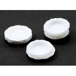 SOUP BOWLS & SALAD PLATES/WHITE, 24PC