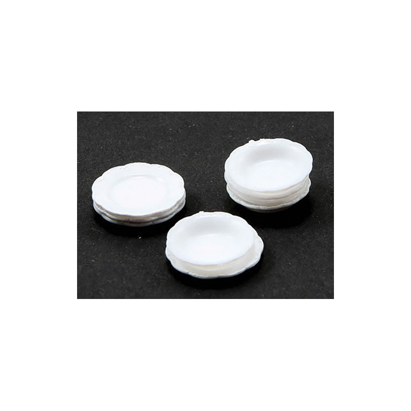SOUP BOWLS & SALAD PLATES/WHITE, 24PC