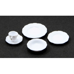 ONE PLACE SETTING, 5PC/WHITE