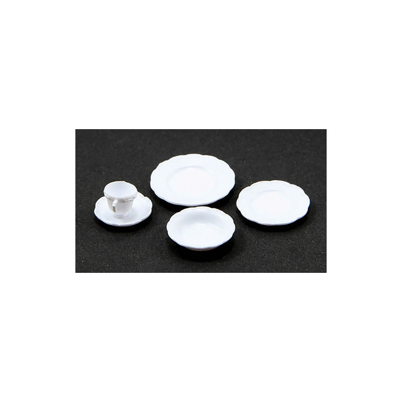 ONE PLACE SETTING, 5PC/WHITE