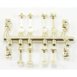 WINDOW HARDWARE GOLD 8 HANDLES/4 LOCKS