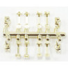 WINDOW HARDWARE GOLD 8 HANDLES/4 LOCKS