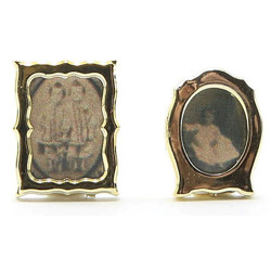 GOLD FRAMES W/PHOTOS