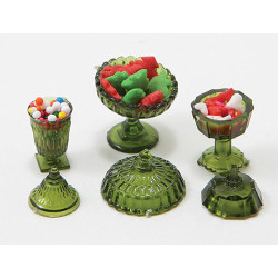 CANDY DISHES W/CANDY