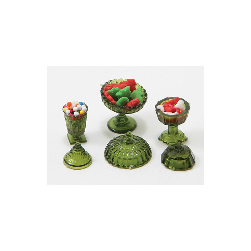 CANDY DISHES W/CANDY