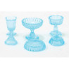 CANDY DISHES, 3PC, BLUE
