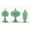 CANDY DISH SET, 3PC JADITE
