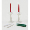 WHITE CANDLESTICKS