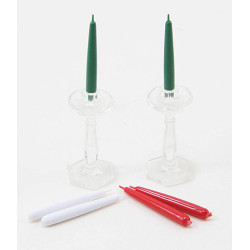 CRYSTAL CANDLESTICKS (2)
