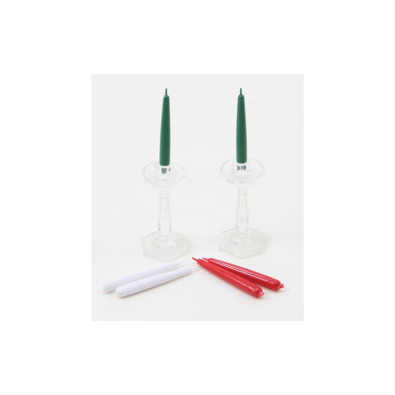 CRYSTAL CANDLESTICKS (2)