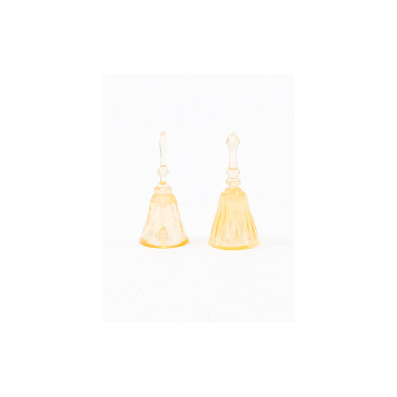 DINNER BELLS, 2PC, AMBER