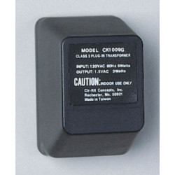 1.5 PLUG-IN TRANSFORMER, 3 VOLT