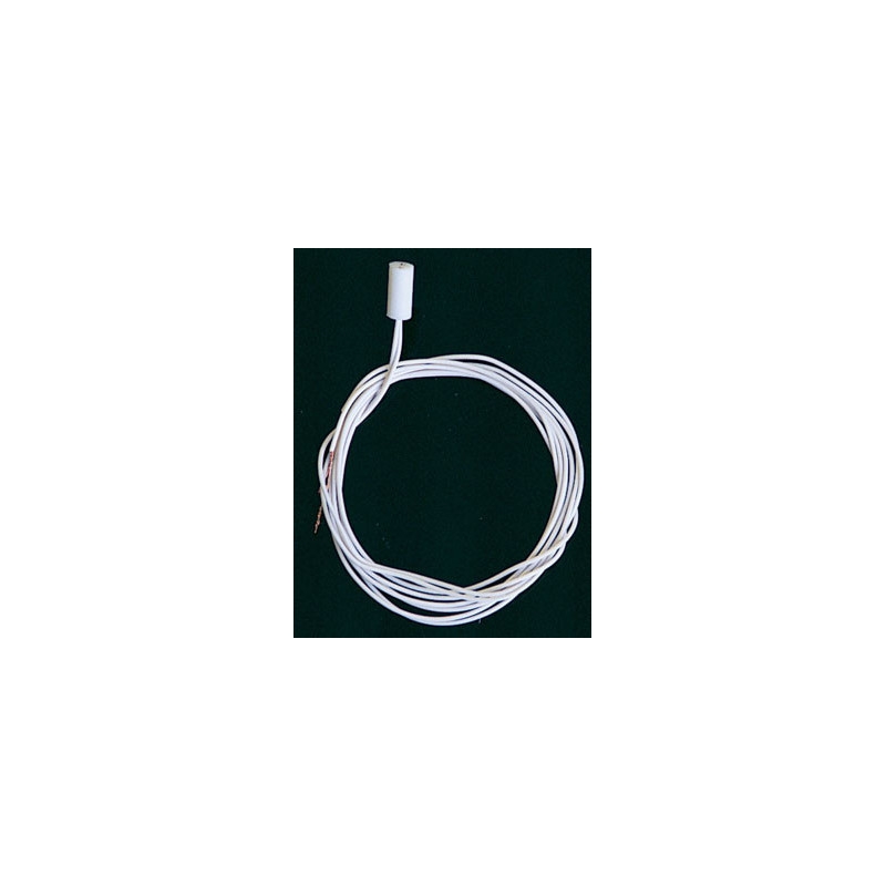 3/16 CANDLE SOCKET W/12 IN. WHITE WIRE