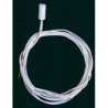 3/16 CANDLE SOCKET W/12 IN. WHITE WIRE