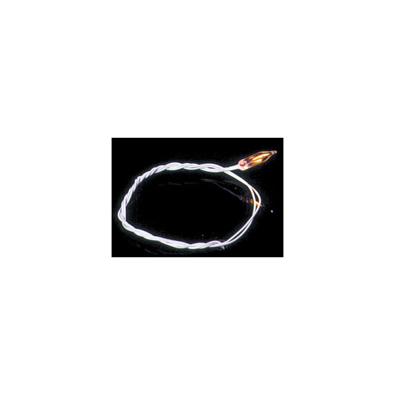 12 V FLAME TIP BULB (WHITE WIRE)