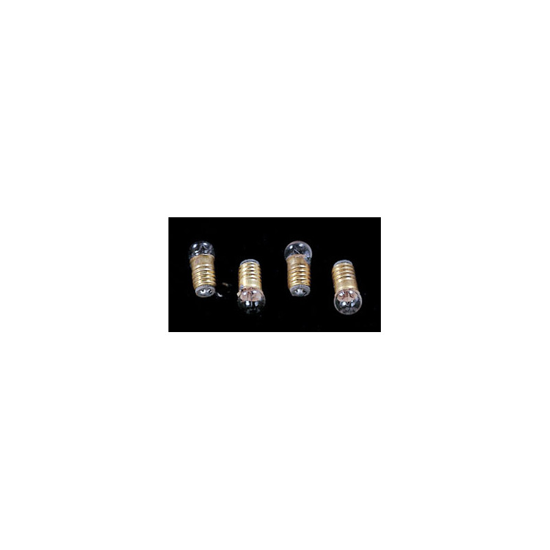 12V RD SCREW-BASE BULBS, 4/PK