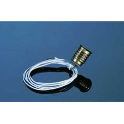 SCREW-BASE BULB SOCKET (BLACK WIRE)
