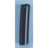 BLACK HEAT SHRINK TUBES, 3/16 IN I.D.6PK