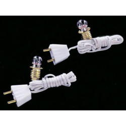 ROUND BULB W/SOCKET & CORD, 2PK