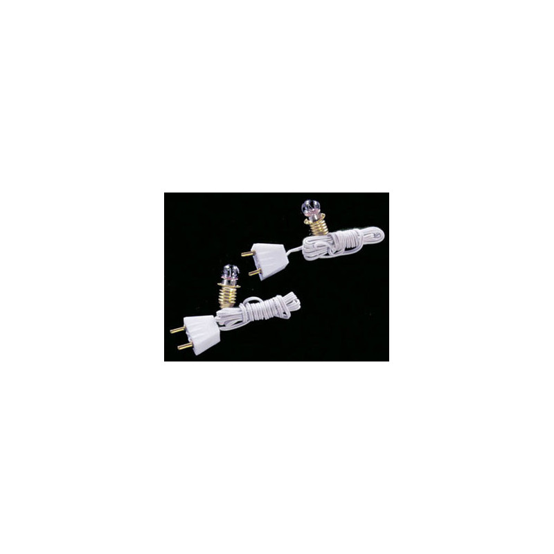 ROUND BULB W/SOCKET & CORD, 2PK