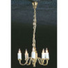5 UP-ARM COLONIAL CHANDELIER