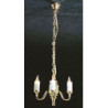 &MH624: 3 UP-ARM COLONIAL CHANDELIER