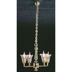 &MH633: 4 UP-ARM CL TULIP SHADE CHAND