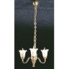 &MH734: 3 UP-ARM TULIP SHADE CHANDELIER