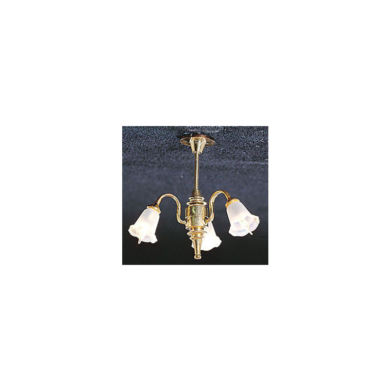 &MH748: 3 DOWN-ARM TULIP SHADE CHAND