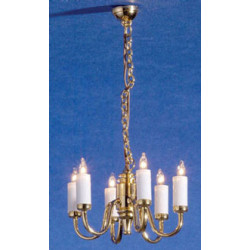 &MH859: CHANDELIER 6-ARM COLONIAL