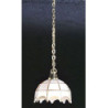 &MH600: WHITE TIFFANY HANGING LAMP