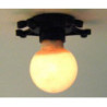 BLACK STAR BURST CEILING LAMP