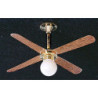 &MH877: CEILING FAN W/REMOVABLE GLOBE