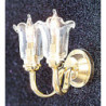 &MH854: DUAL CL TULIP WALL SCONCE