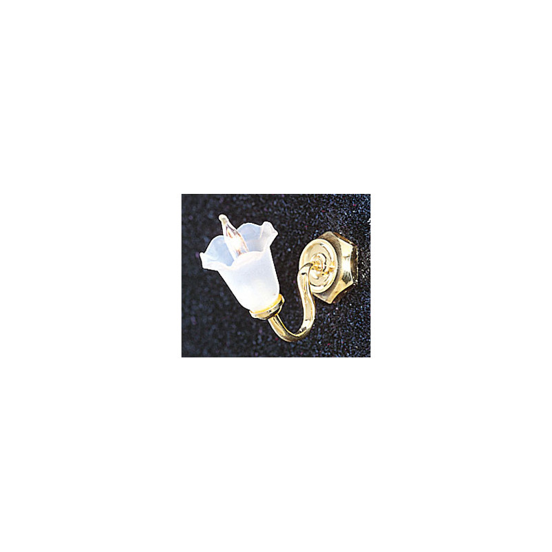 &MH878: CANTED TULIP SHADE WALL SCONCE