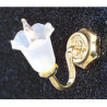 &MH878: CANTED TULIP SHADE WALL SCONCE