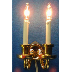 DUAL CANDLE GRAND WALL SCONCE