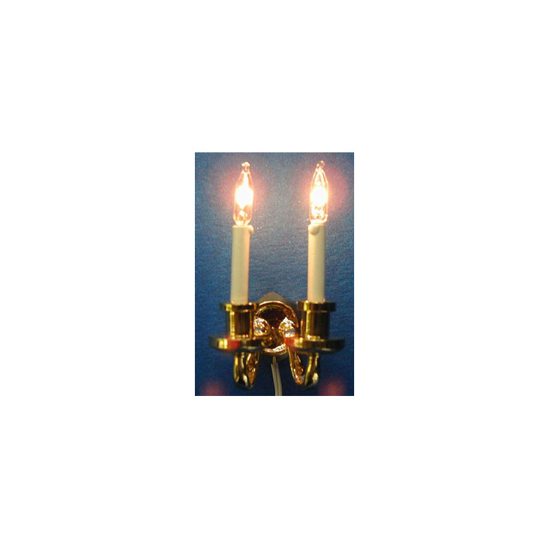 DUAL CANDLE GRAND WALL SCONCE