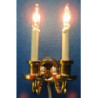DUAL CANDLE GRAND WALL SCONCE
