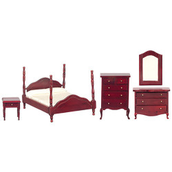 5 Piece Mahogany Bedroom Set