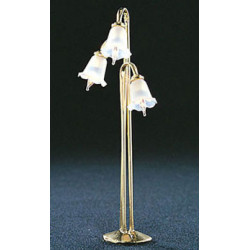 &MH712: 3 TULIP SHADE ARCHED FLOOR LAMP
