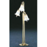 &MH712: 3 TULIP SHADE ARCHED FLOOR LAMP