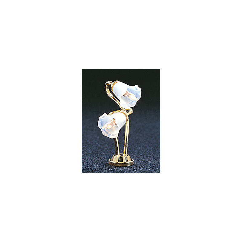 &MH672: DUAL TULIP SHADE DESK LAMP