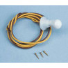 PORC.TYPE CEILING FIXTURE KIT W/FRT BULB