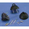 BLACK PLUG-IN CEILING PLATE