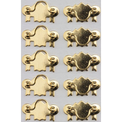 Brass Drawer Pulls, 10/PK