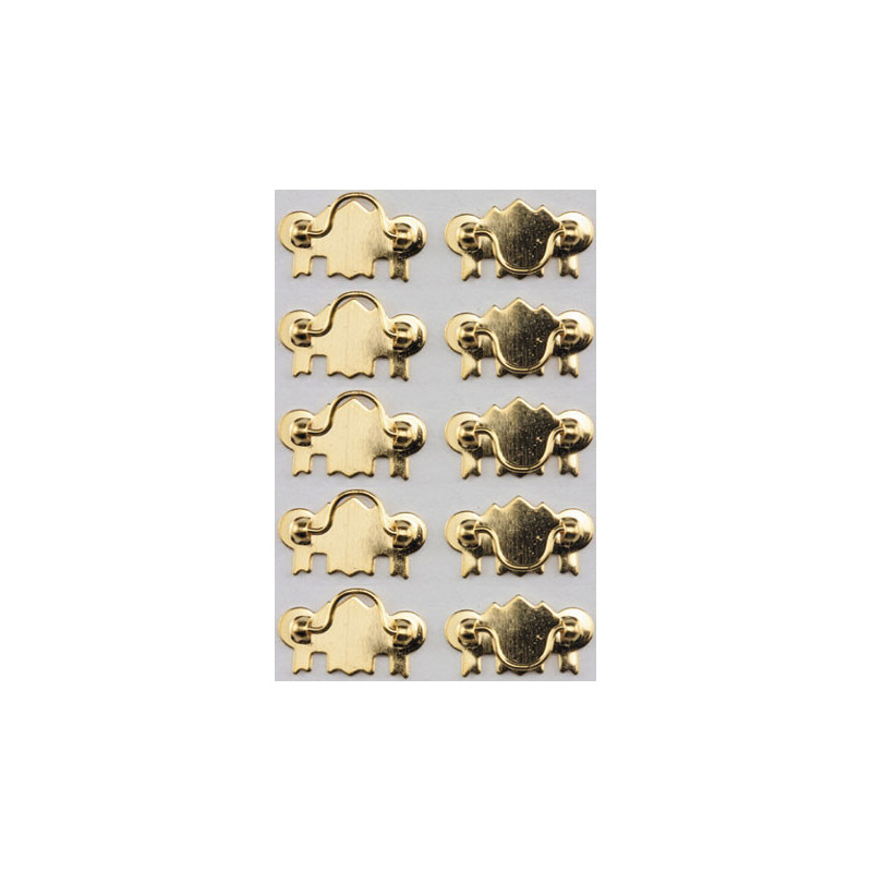 Brass Drawer Pulls, 10/PK